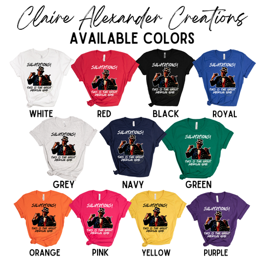 Salutations - 4th of July Tee.