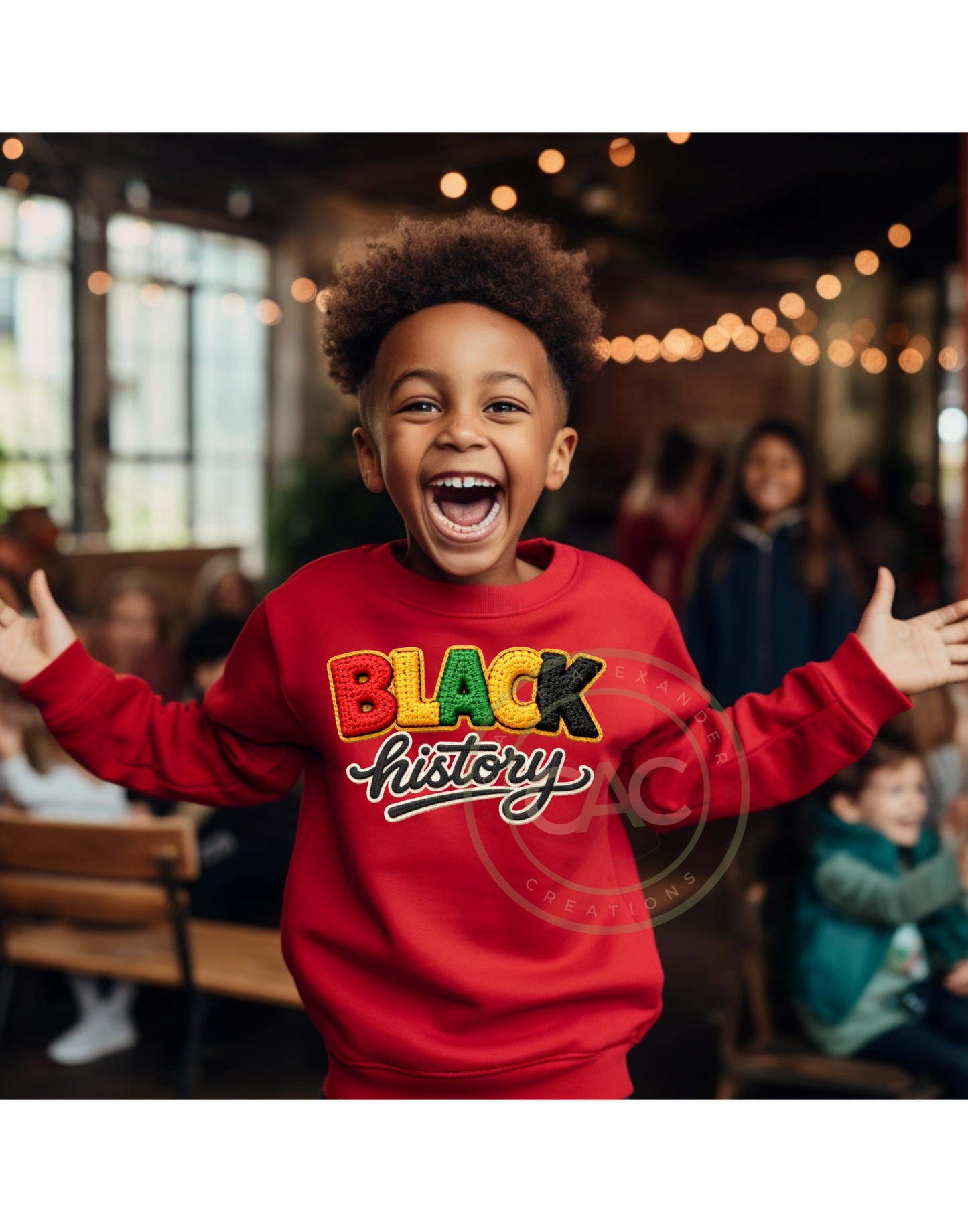 Classic Black History - Faux Patch Apparel