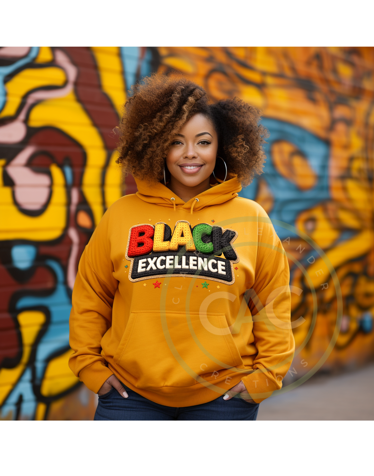 Black Excellence 3D Textured Patch Apparel
