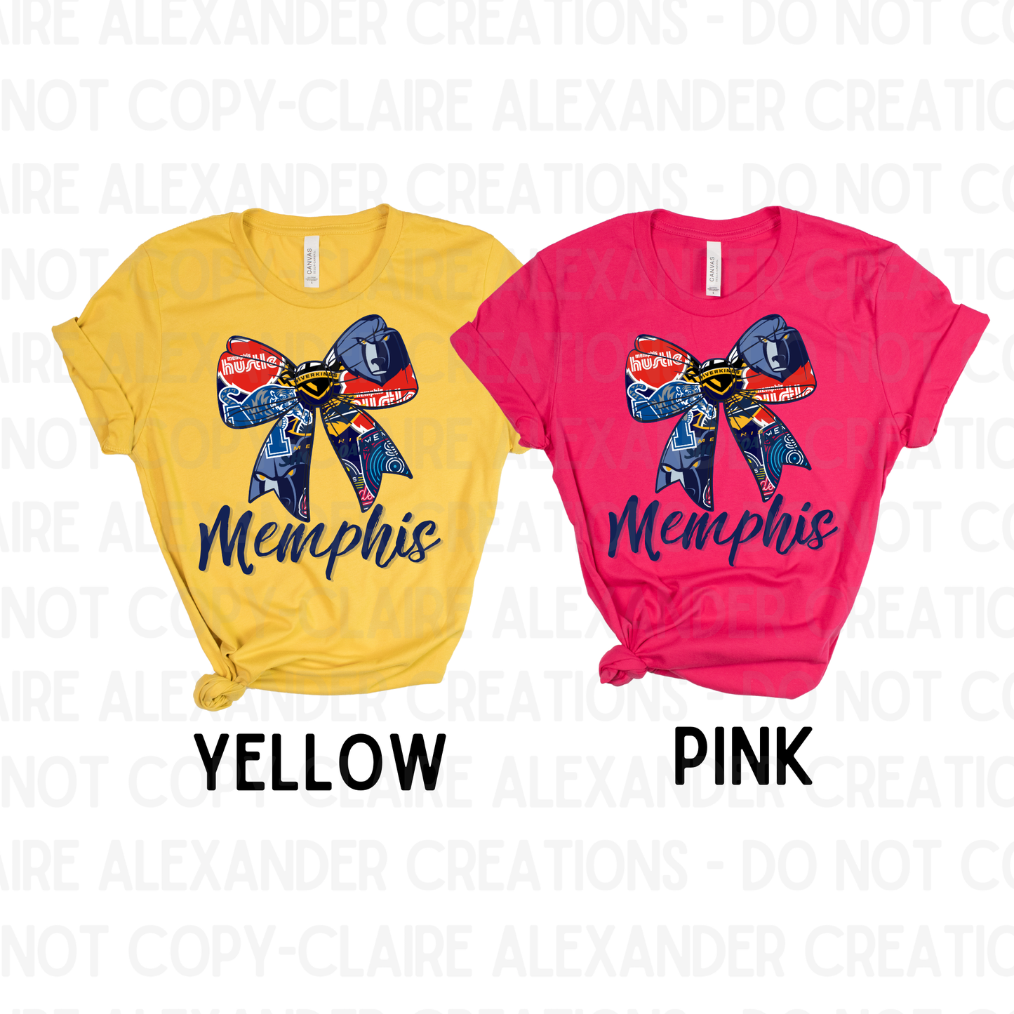 Memphis Bow Tees - Claire Alexander Official