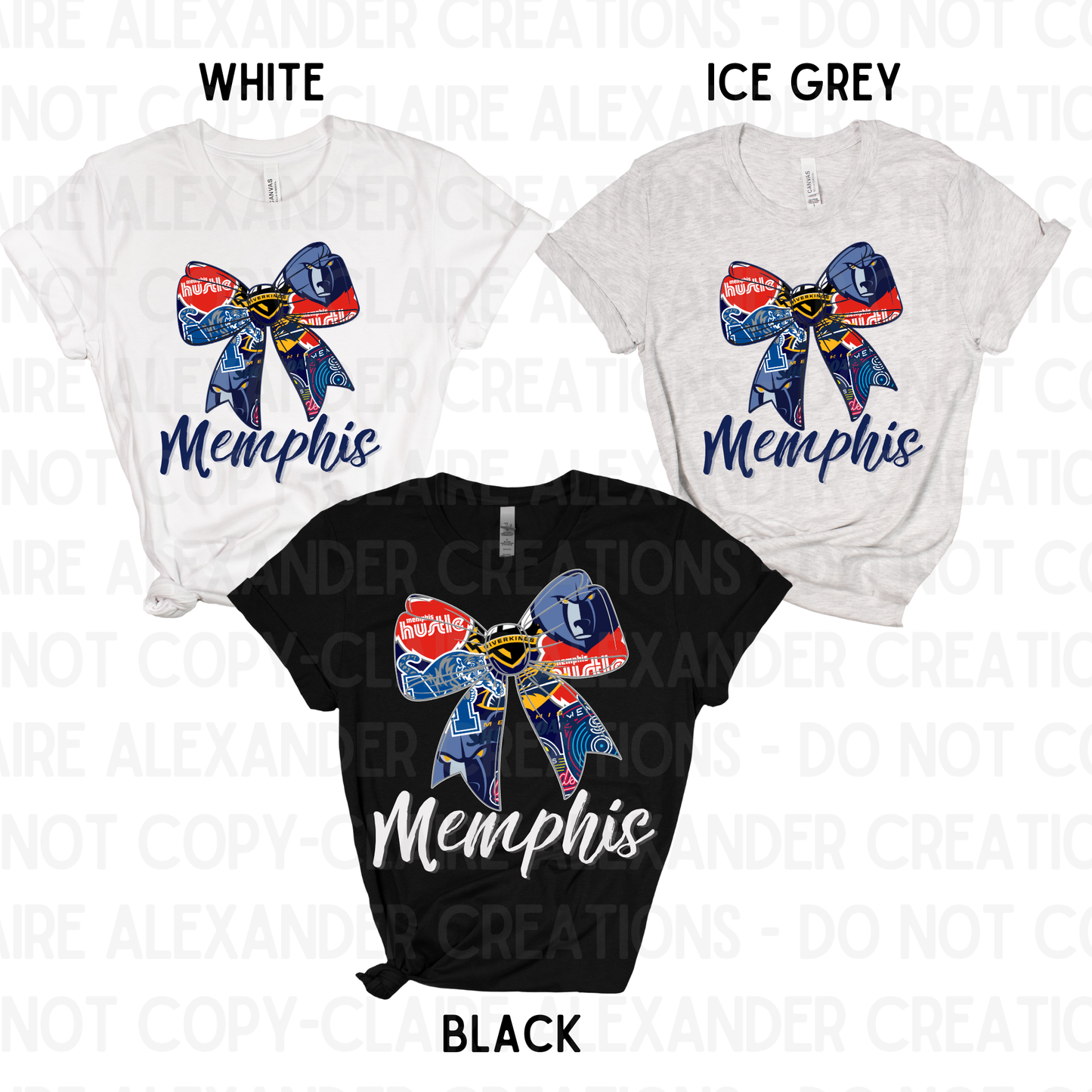 Memphis Bow Tees - Claire Alexander Official