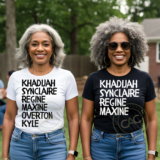 Living Single Cast Tee – Ladies’ Edition + Full Crew Editions