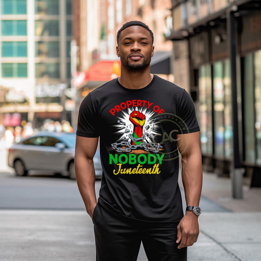 Product of Nobody! Junteenth Tee