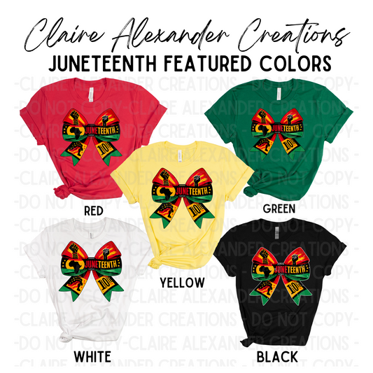Juneteenth Croquet Bow