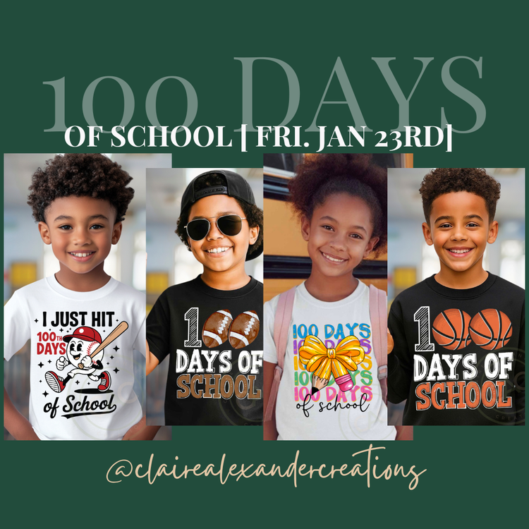 100 Days of School Style Shop