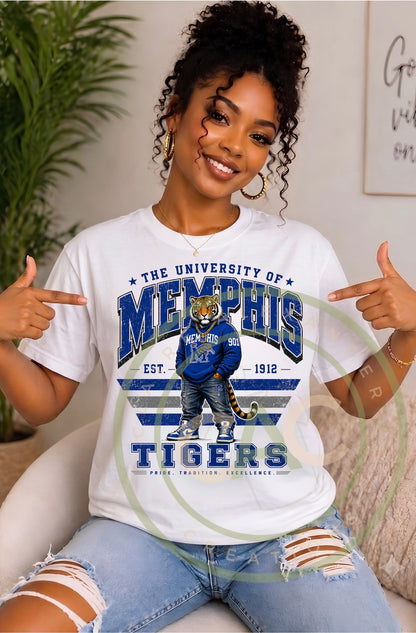 Tiger Vintage Varsity Tee