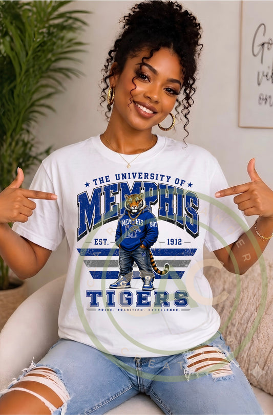 Tiger Vintage Varsity Tee