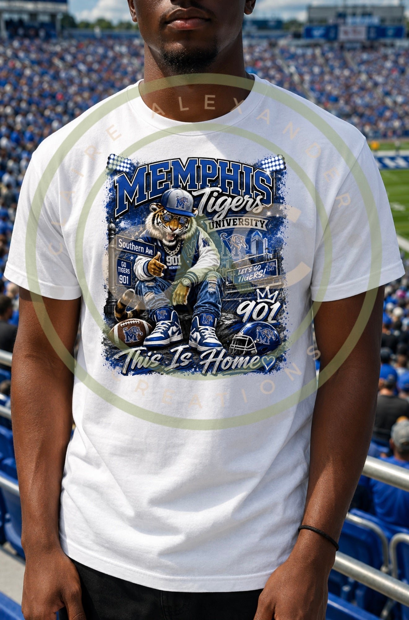 Memphis Tigers "This Is Home 901" Graphic Tee