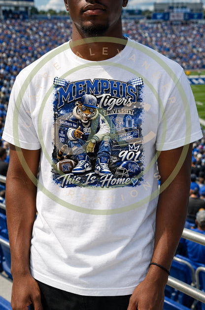 Memphis Tigers "This Is Home 901" Graphic Tee
