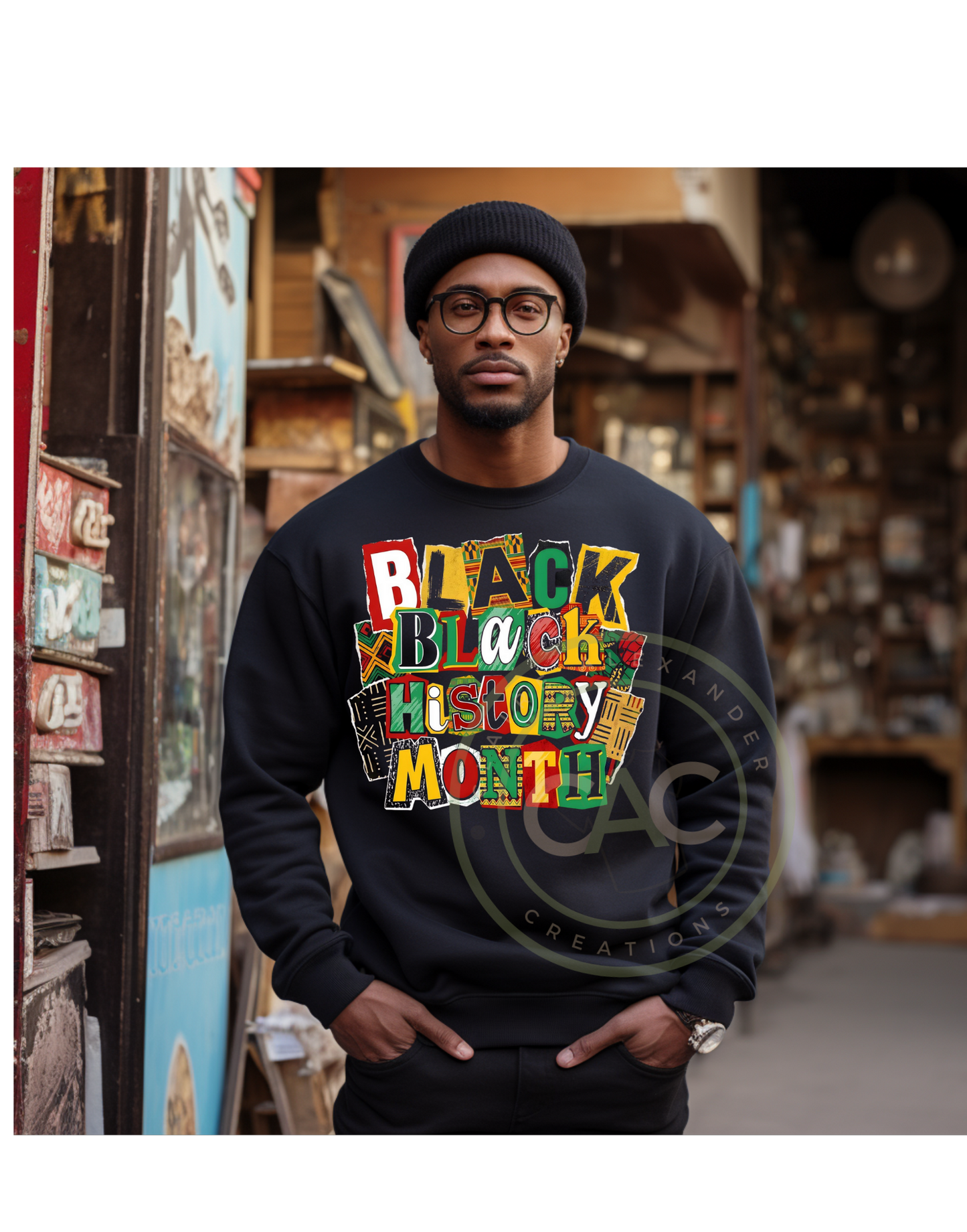 Black History Month "Heritage & Heart" Afrocentric Collage