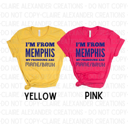 Memphis Pronouns | Claire Alexander Official